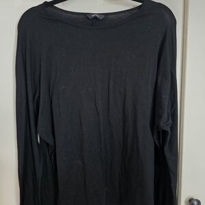 Women's Black Long Sleeve Top